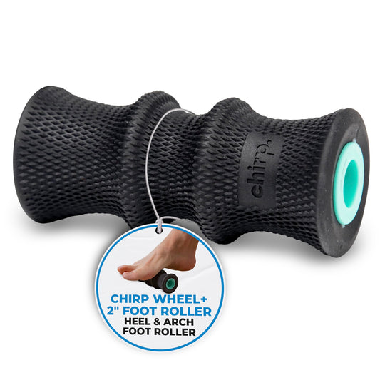 Chirp Wheel Foam Roller – Targeted Back & Neck Relief, Lumbar Spine Stretcher, Spinal Decompression Back Stretcher, Massage Roller with Density Foam for Physical Therapy, Supports 500lbs, 2-Inch Mint