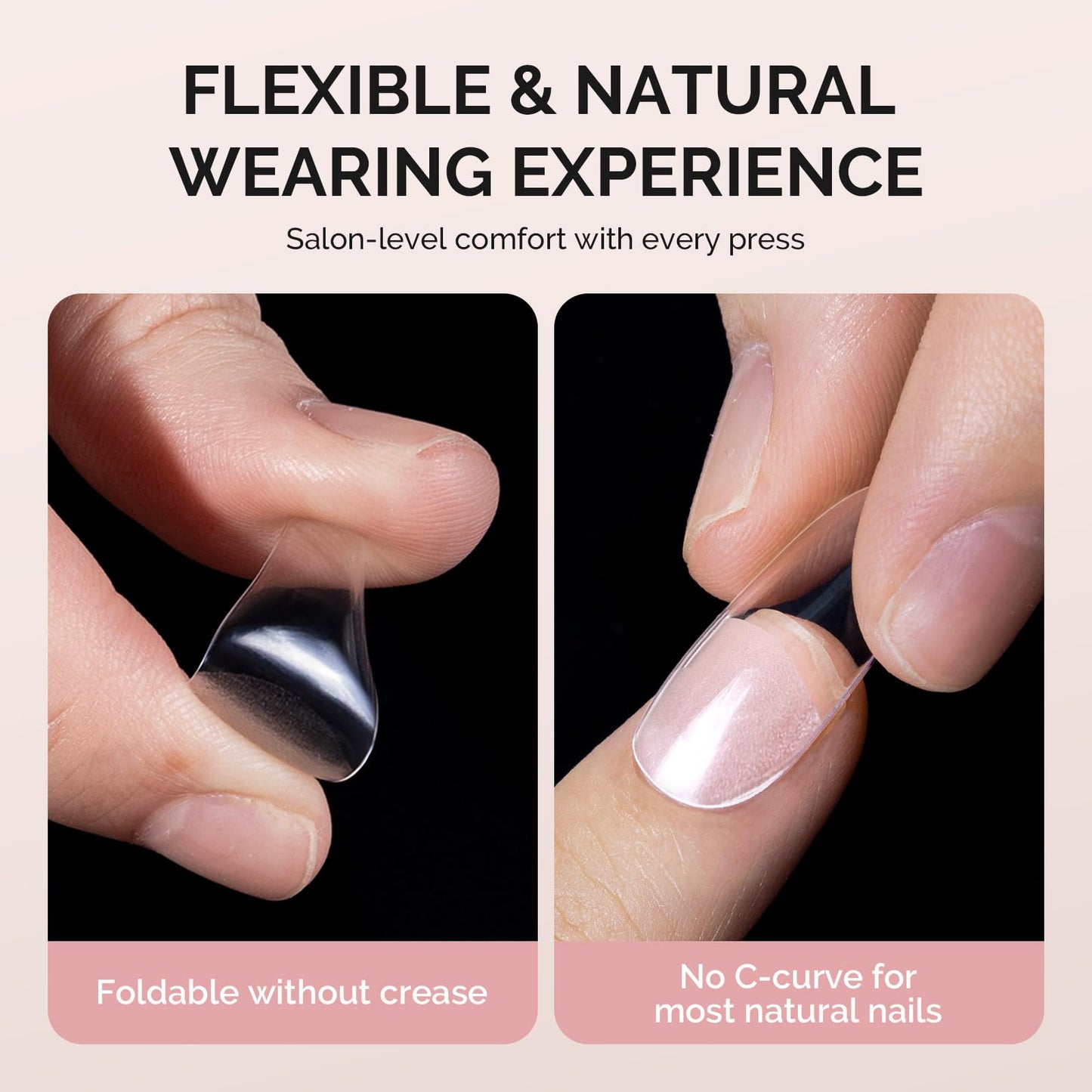 MelodySusie Medium Almond X Nail Tips - 600Pcs 15 Sizes Clear Acrylic, Half Matte Full Cover Press on Nails for DIY Extension & Salon Use, Pre-Shaped for Long-Lasting Manicure