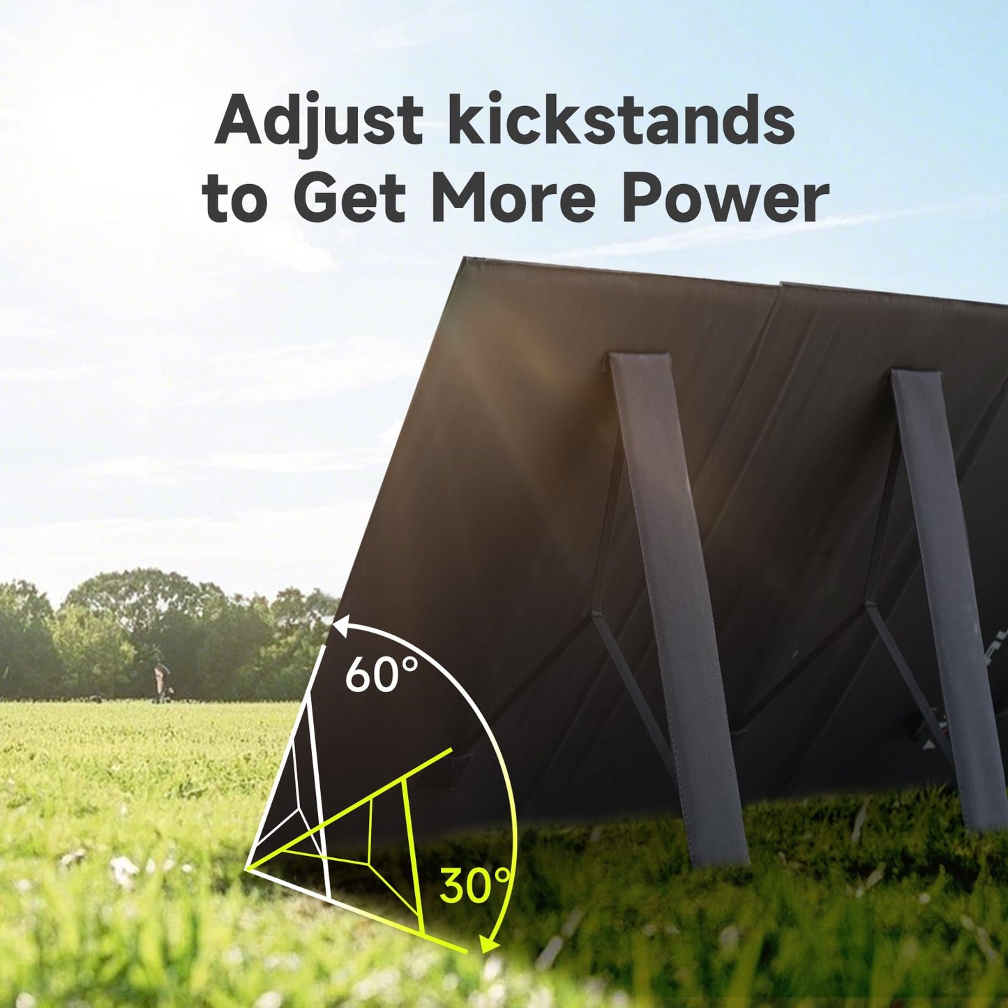 ALLPOWERS SP033 200W Portable Solar Panel Foldable, 23% High Efficiency Solar Charger with MC4 Connectors for Power Station, RV, Camping, Home Use, Compact Folding Solar Panel（SP033-200W