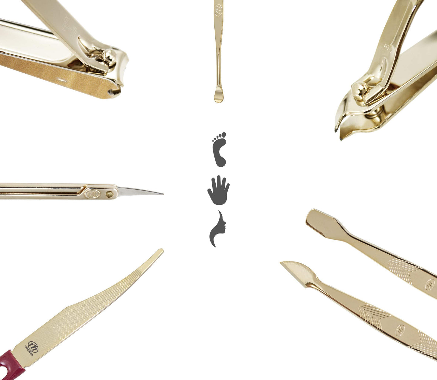 Three Seven 777, Nail Clipper Set 7pcs TS-4115, Made in Korea
