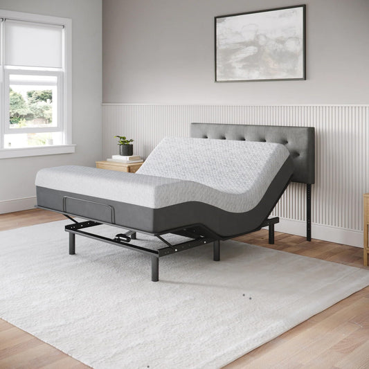 Celestial Sleep Aurora Adjustable Bed Base (Frame Only), Easy Assembly, Head and Foot Lift, Zero Gravity, Memory Positions - Queen