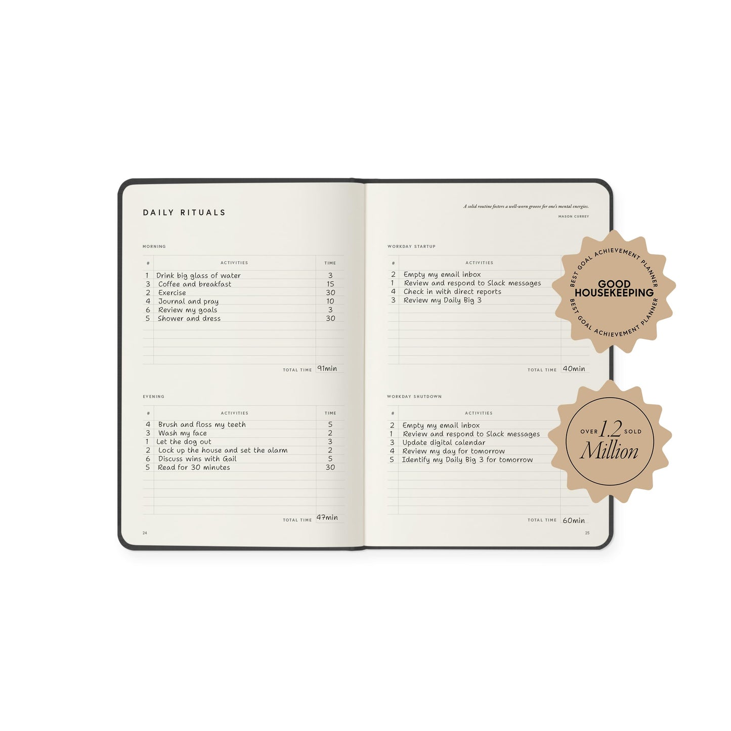 Full Focus Oatmeal Linen Planner by Michael Hyatt - The #1 Daily Planner to Set Annual Goals, Increase Focus, Eliminate Overwhelm, and Achieve Your Biggest Goals - Hardcover