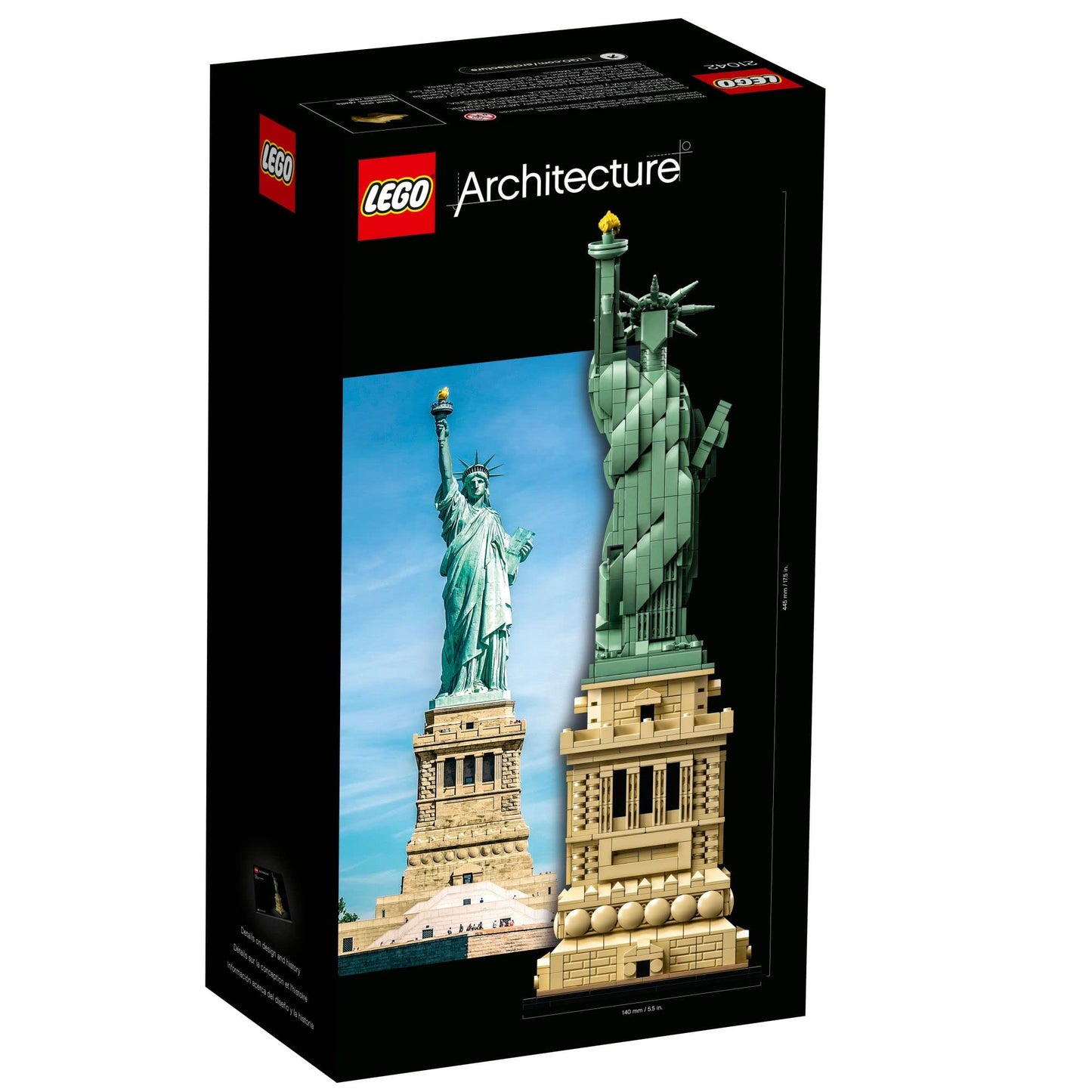 LEGO Architecture Statue of Liberty Model Building Set - Collectible New York City Souvenir, Creative Home Décor or Office Centerpiece, Great Gift Idea for Adults and Teens, 21042