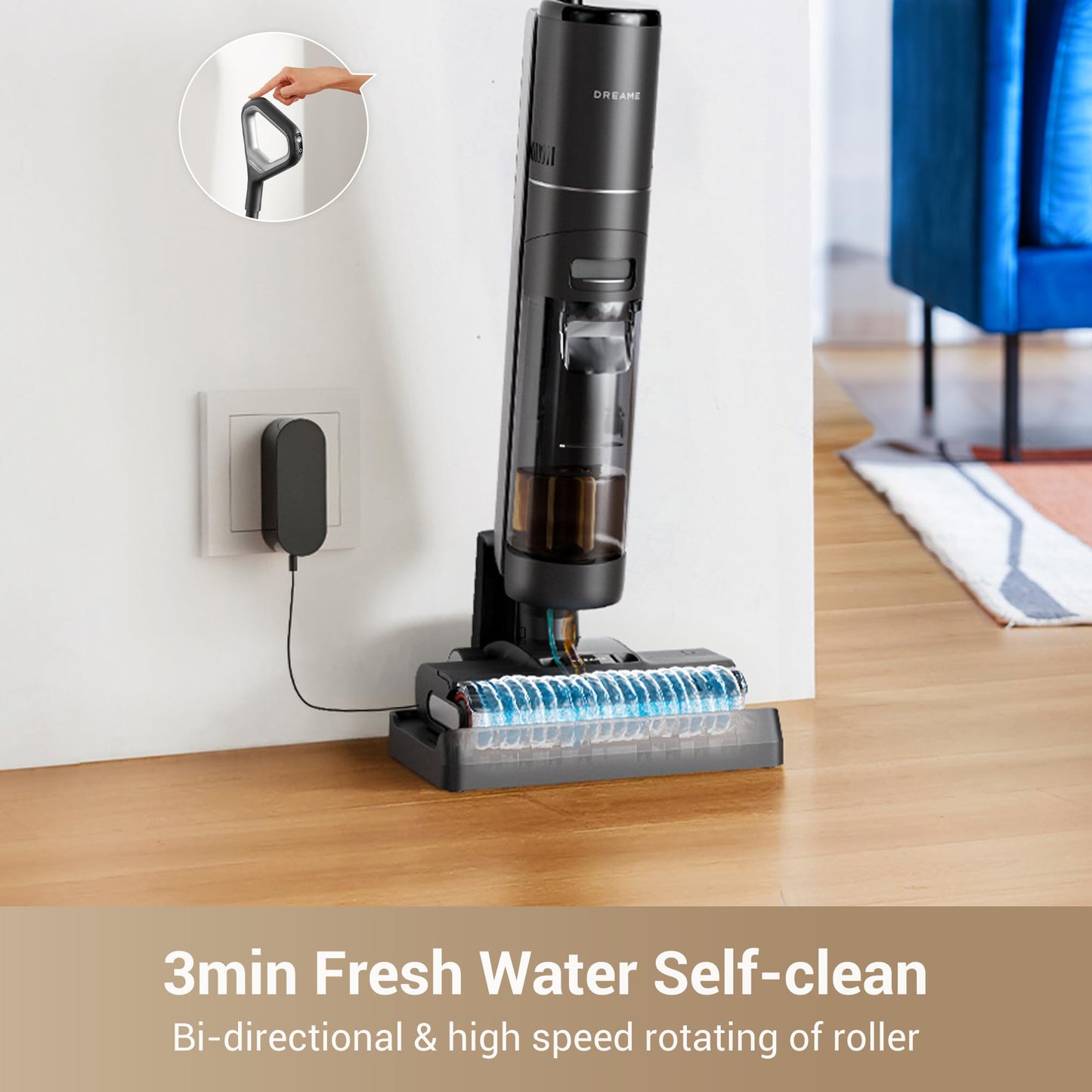 DREAME G10 Pro Wet Dry Vacuum Cleaner, Vacuum Mop All in One with Auto Self-Cleaning, Floor Cleaner Machine for Hard Floor, 35 Mins Runtime, Edge Cleaning, Self-Propelled Vacuum Mop Combo