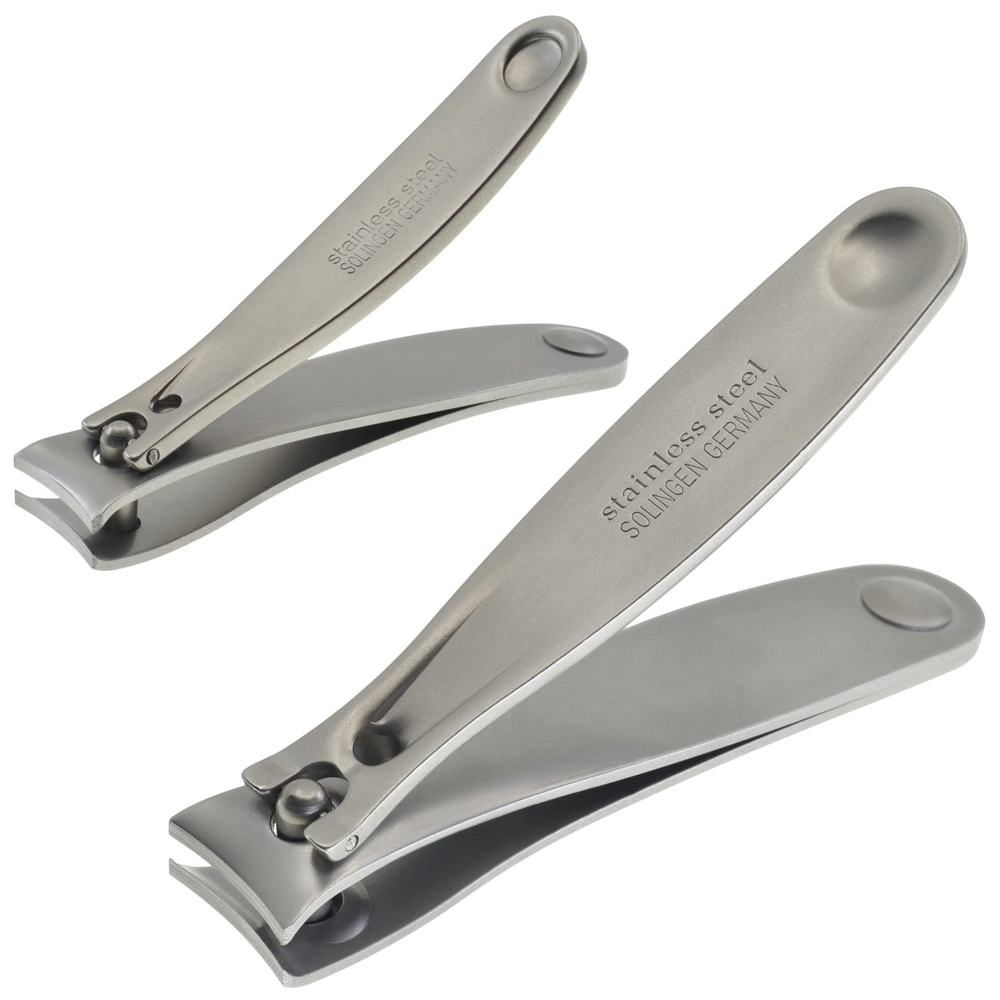 Camila Solingen Set of Fingernail Clipper and Toenail Clipper for Manicure and Pedicure - Professional Nail Clippers with Precision Super Sharp Blades - German Stainless Steel Cuticle Trimmer Kit