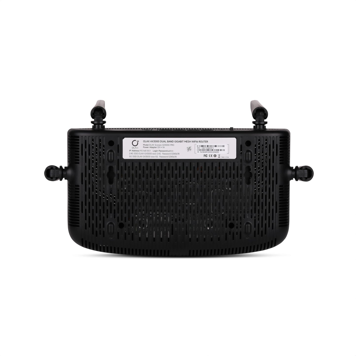 Scorpio Olax GigaHome AX3000 Dual-Band Wi-Fi 6 Router