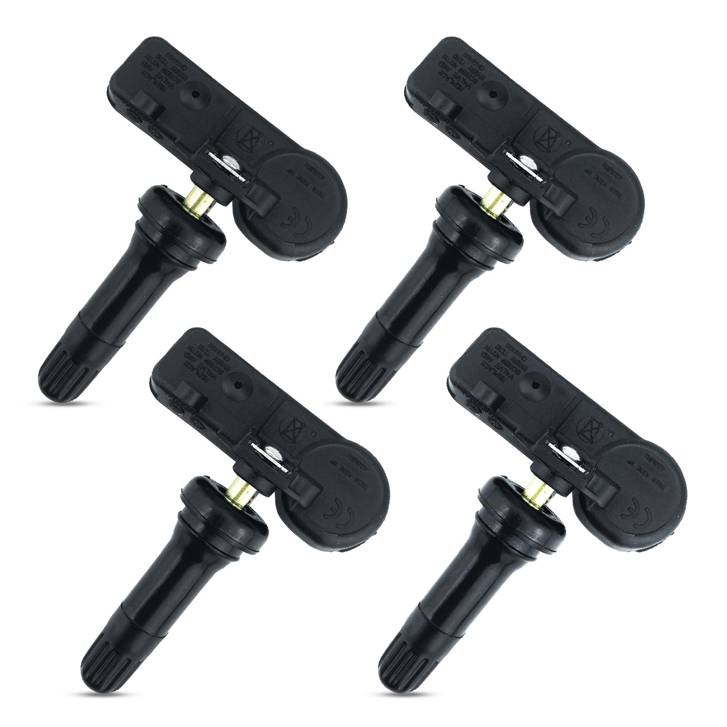 56029398AB TPMS Sensors Set of 4 for Chrysler Dodge Jeep Ram Tire Pressure Monitoring Sensor 433MHz Replaces 68142397AA 68241067AA 68241067AB