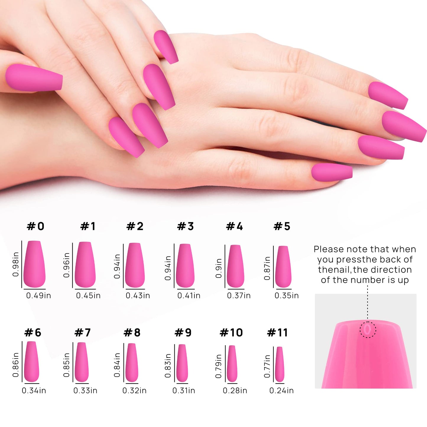 Press On Nails - LADYING 576 Pcs Coffin Ballet Shape Fake Nails, Full Cover Acrylic False Nail,24 Color With 6g Nail Glue