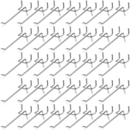 Moxweyeni 150 Pack Pegboard Hooks 3 Inch Metal Display Hooks Suitable for 1/8 Pegboard Accessories for Garage, Office, Kitchen, Store