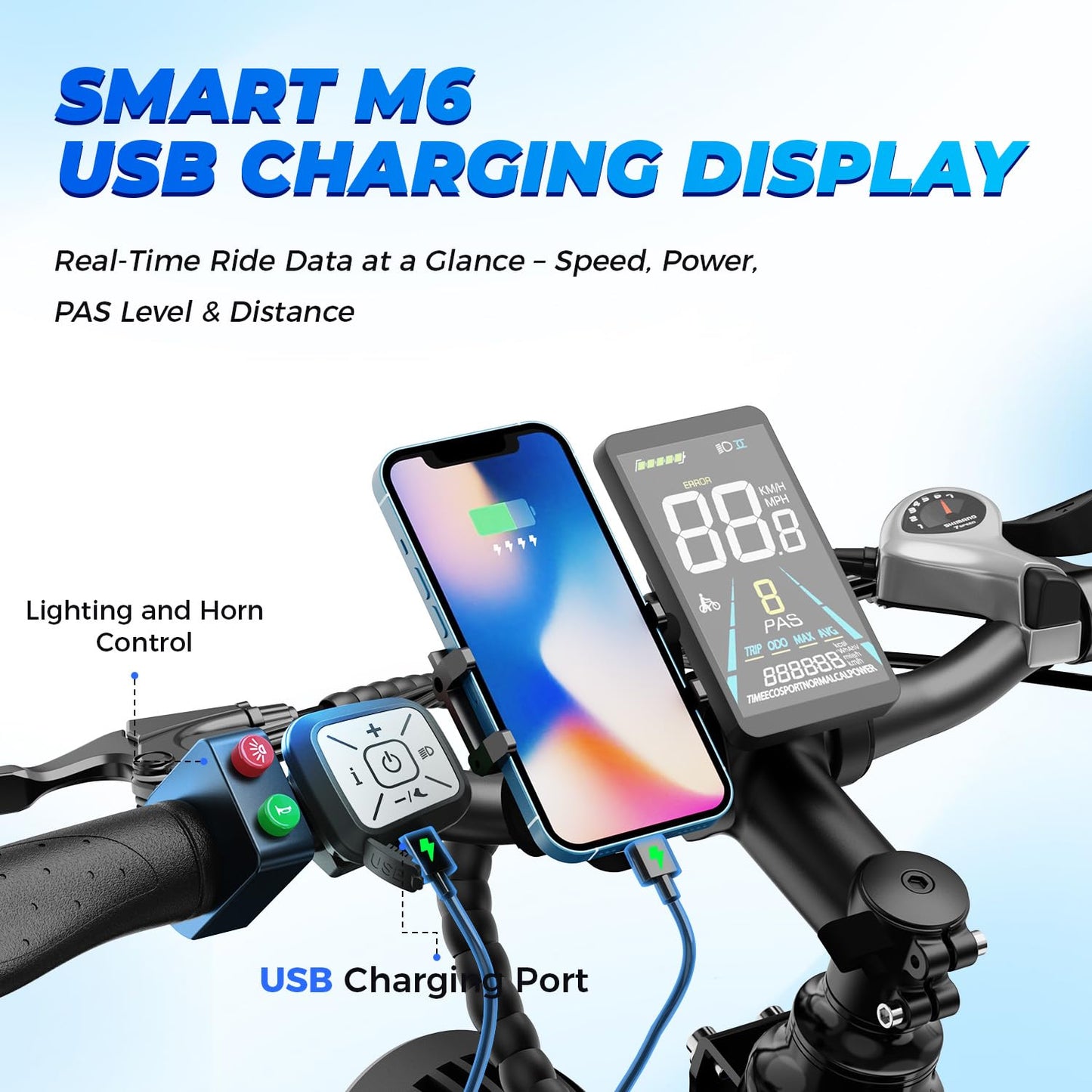 LEONX M2 pro Electric Bike,1800W Peak Motor Electric Bike Mountain Bike, 26'' x 4.0'' Fat Tire Electric Ebike with 48V 17.5AH Battery, 36MPH 85Miles Electric Bicycle with Front and Rack Basket