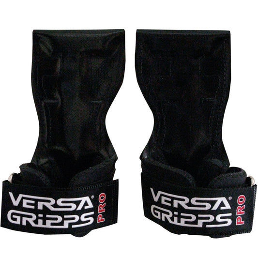 Versa Gripps Pro, Made in USA, Wrist Straps for Weightlifting Alternative, Best Training Accessory, R/L, Black