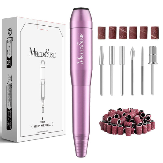 MelodySusie Pen-Shaped Portable USB Nail Drill, PC120I 20000RPM Electric Nail File with Compact Design for All Nail Care, Manicure Polishing, Shaping & Gel Removal at Home for Beginners