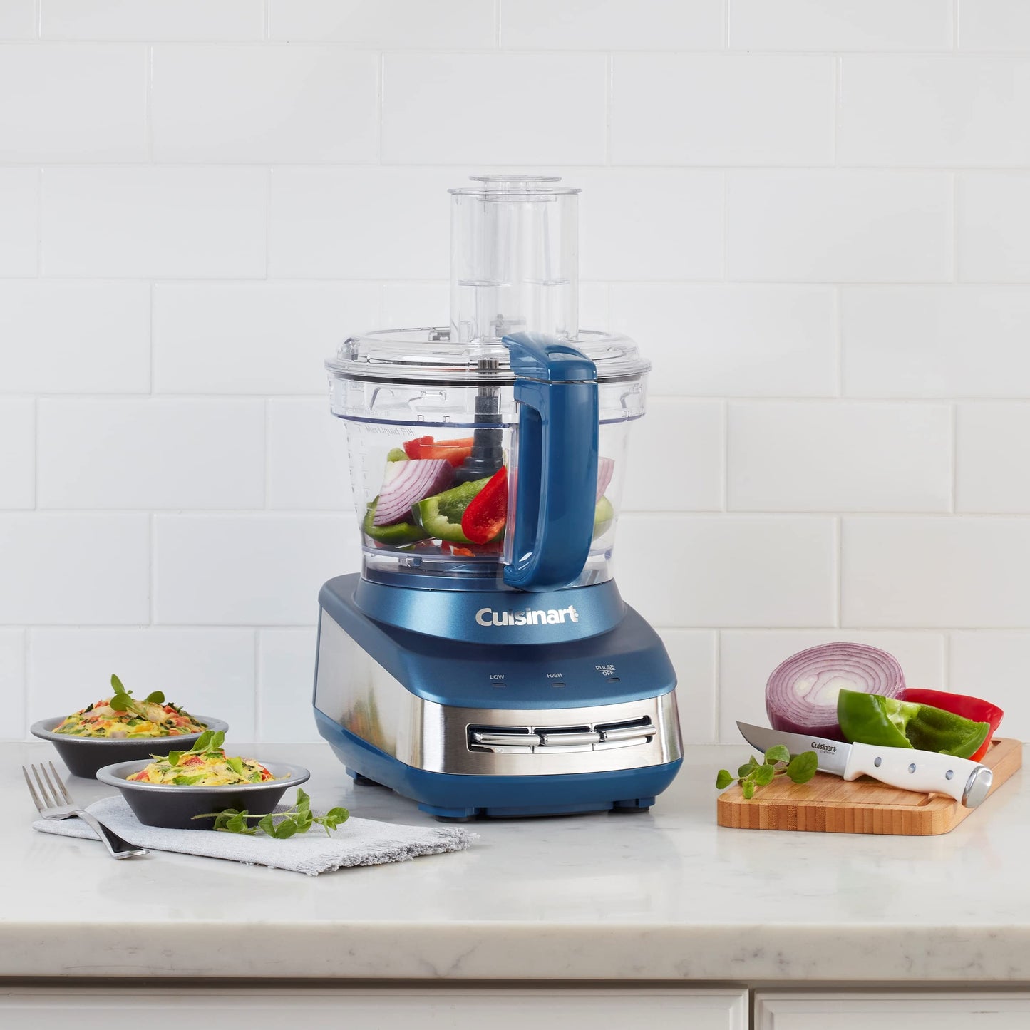 Cuisinart FP-110MB Core Custom 10-Cup Multifunctional Food Processor, Marine Blue