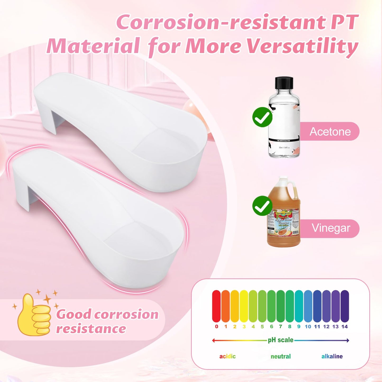Yokilly Toe Nail Soaking Bowl, 2 PCS Toenails Soak Off Bowl, Shoe Design Foot Bath Soak Tub Bowl, Acetone Proof Pedicure Foot Spa Nail Soaker Bowl for Soak Off Dip Powder Gel Polish Remover (White)