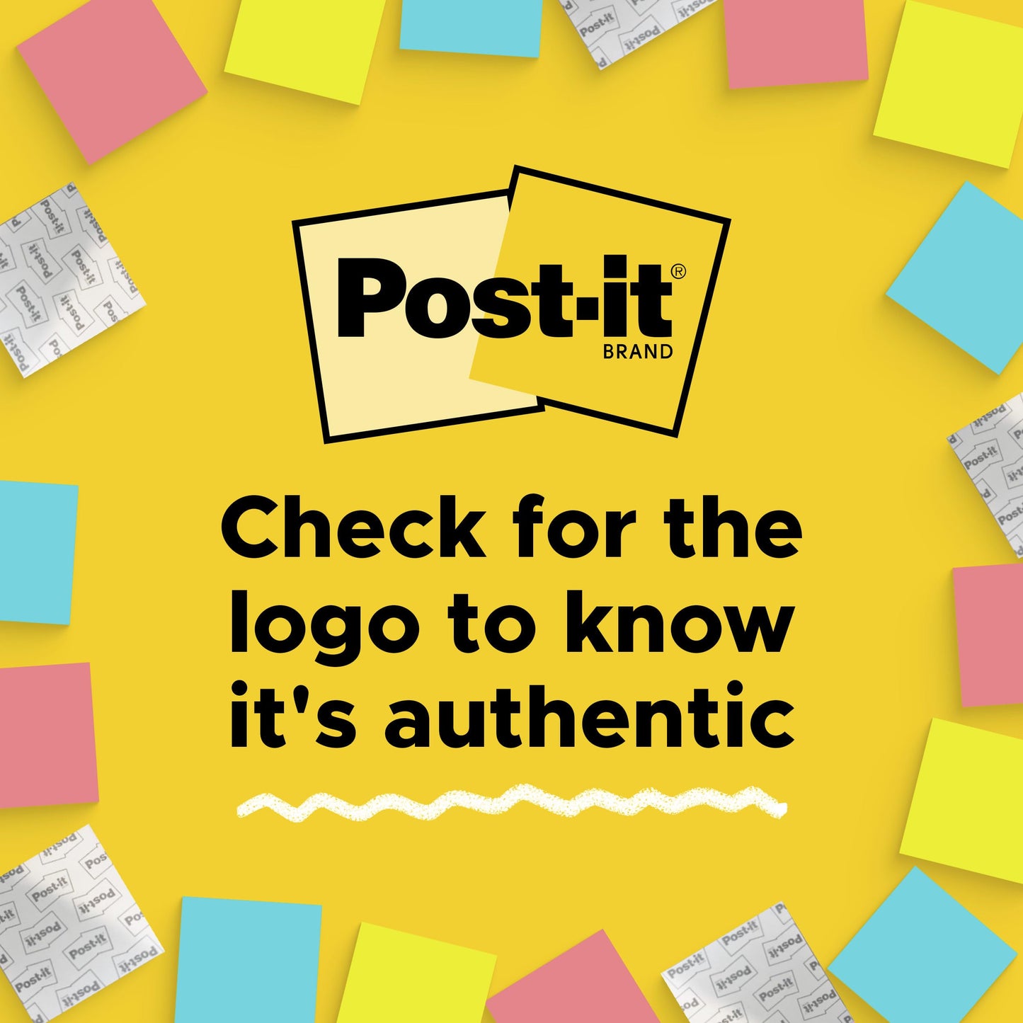 Post-it Super Sticky Notes, 12 Sticky Note Pads, 3 x 3 in., School Supplies, Office Products, 2X the Sticking Power, Supernova Neons Collection