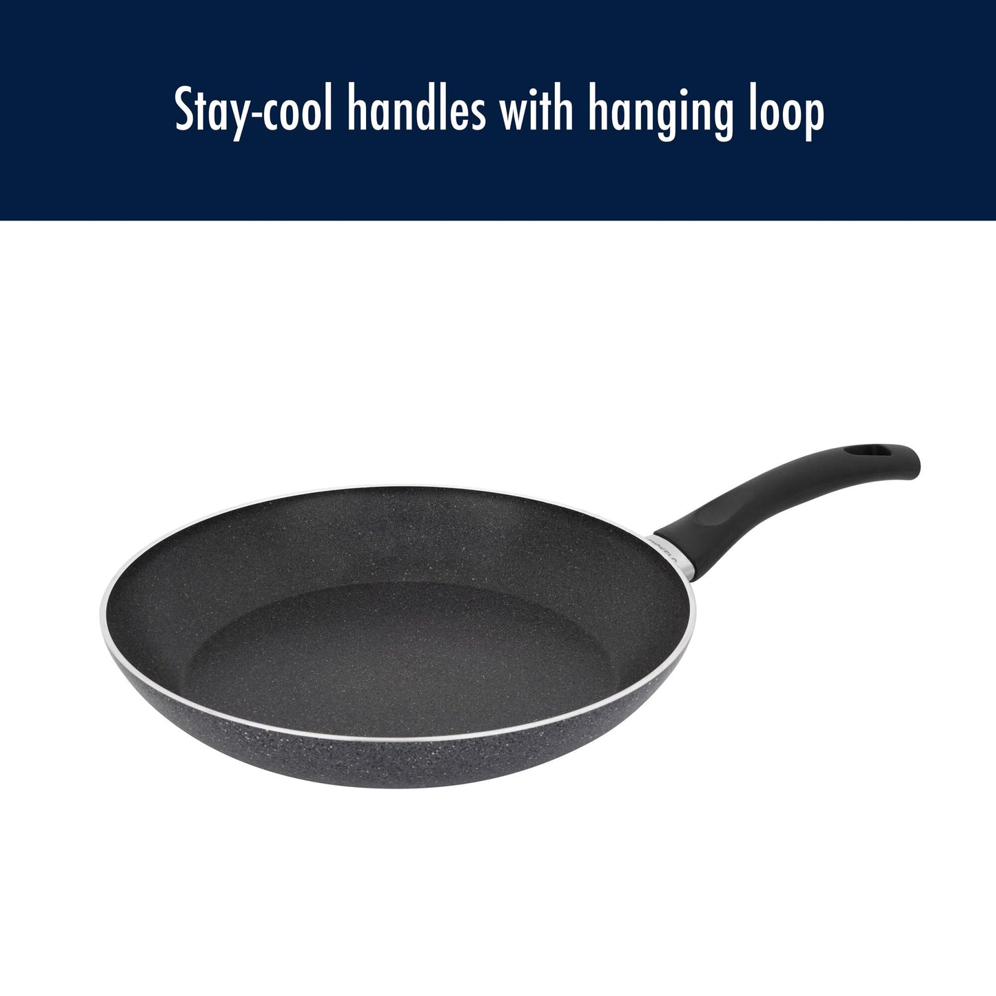 Henckels Everlift Granite 10-Piece Nonstick cookware set, Made in Italy, durable 3-layer granite-hued nonstick coating from recycled materials, Oven safe to 400°F, Dishwasher safe