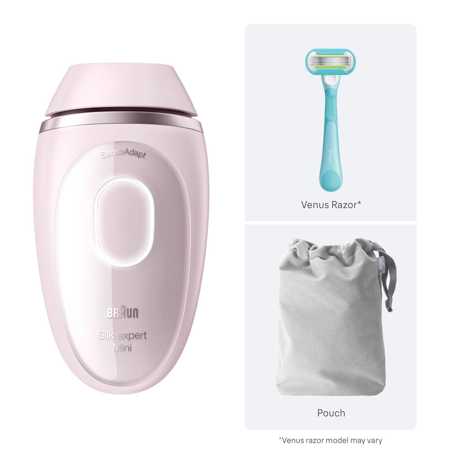 Braun IPL Mini, Silk·Expert Mini, IPL Hair Removal for Women and Men, Permanent Laser Hair Reduction At-Home, IPL1111