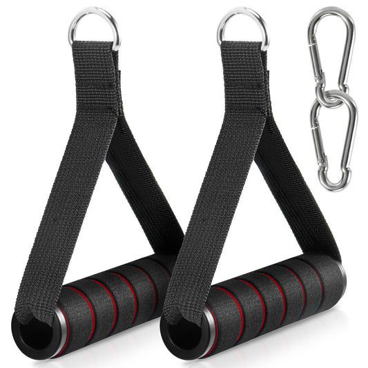 Citufuol 2 Pack Exercise Handles, Heavy-Duty Cable Machine Attachments for Strength Training, Pilates, Home Gym & Resistance Band Workouts