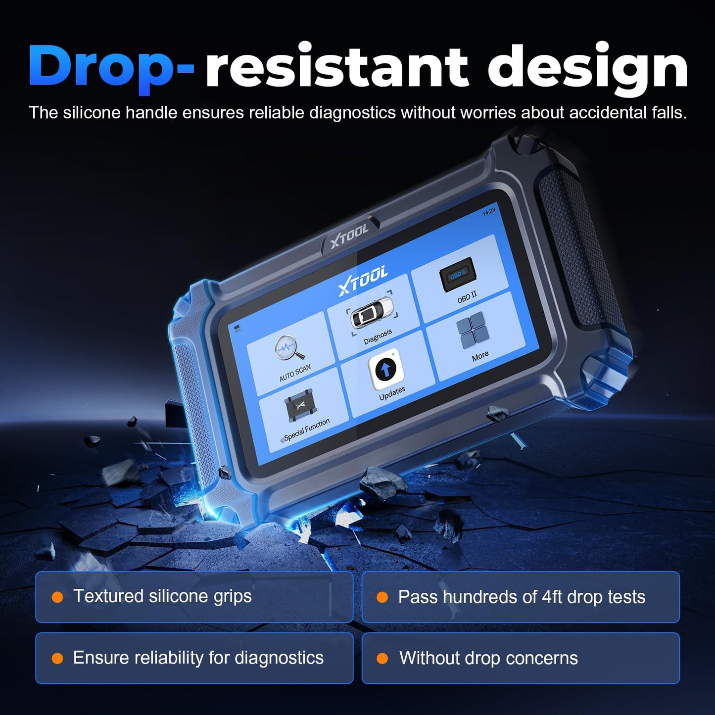 XTOOL D6 OBD2 Scanner Diagnostic Tool with Lifetime Free Updates: 2026 Full System Scan Tool with 15 Resets, Crank Sensor/Throttle Relearn, EPB, Oil Reset, ABS Bleed, FCA & CAN FD, Upgrade of D5S