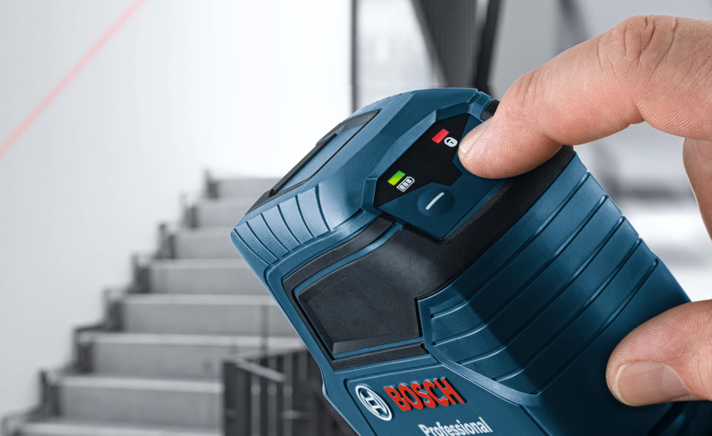 BOSCH GLL 100 GX 100 Ft Green-Beam Self-Leveling Cross-Line Laser, Includes 3 AA Batteries, Positioning Device, Green Laser Target Plate, & Heavy-Duty Pouch