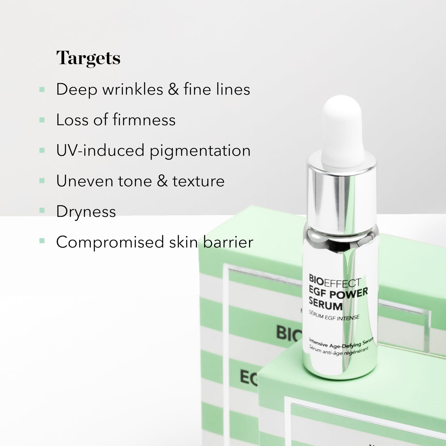 BIOEFFECT EGF Power Serum | Epidermal Growth Factor + KGF + Hyaluronic Acid | Intensive Age-Defying Face Treatment for Deep Wrinkles, Firmness & Skin Renewal, 15 mL / 0.50 oz