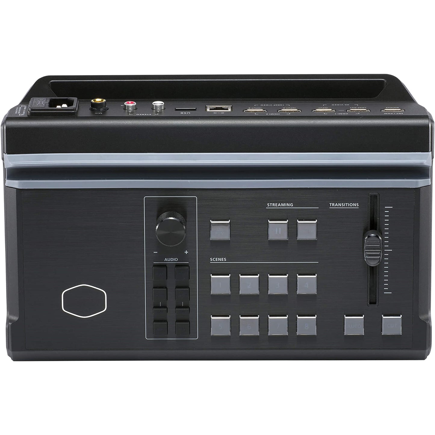 Cooler Master StreamEnjin Livestream Mixer, All-in-One Integration, 8 Customizable Storyboard, Dual Professional CDN Destinations, iPad/Android Tablet App (Tablet not Included) (RM-SEN1-H2H3-R1)