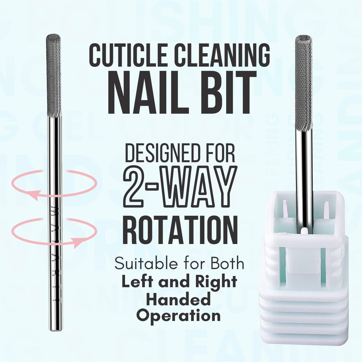 Makartt Cuticle Nail Drill Bit Safety Tungsten Carbide Cuticle Remover Drill Bit Bundle With Nail Buffer Block 10pcs Nail Buffer and Shine Kit Nail Shine Buffer