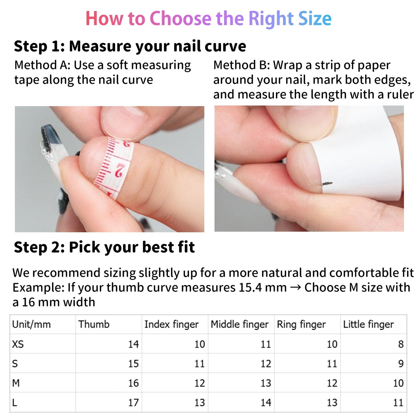 Sun&Beam Nails Handmade Press-on Short Squoval Round Pink White Flower Spring Hand-Painted Design Fashion False Nail Tips 10 Pcs Set (#273 S)