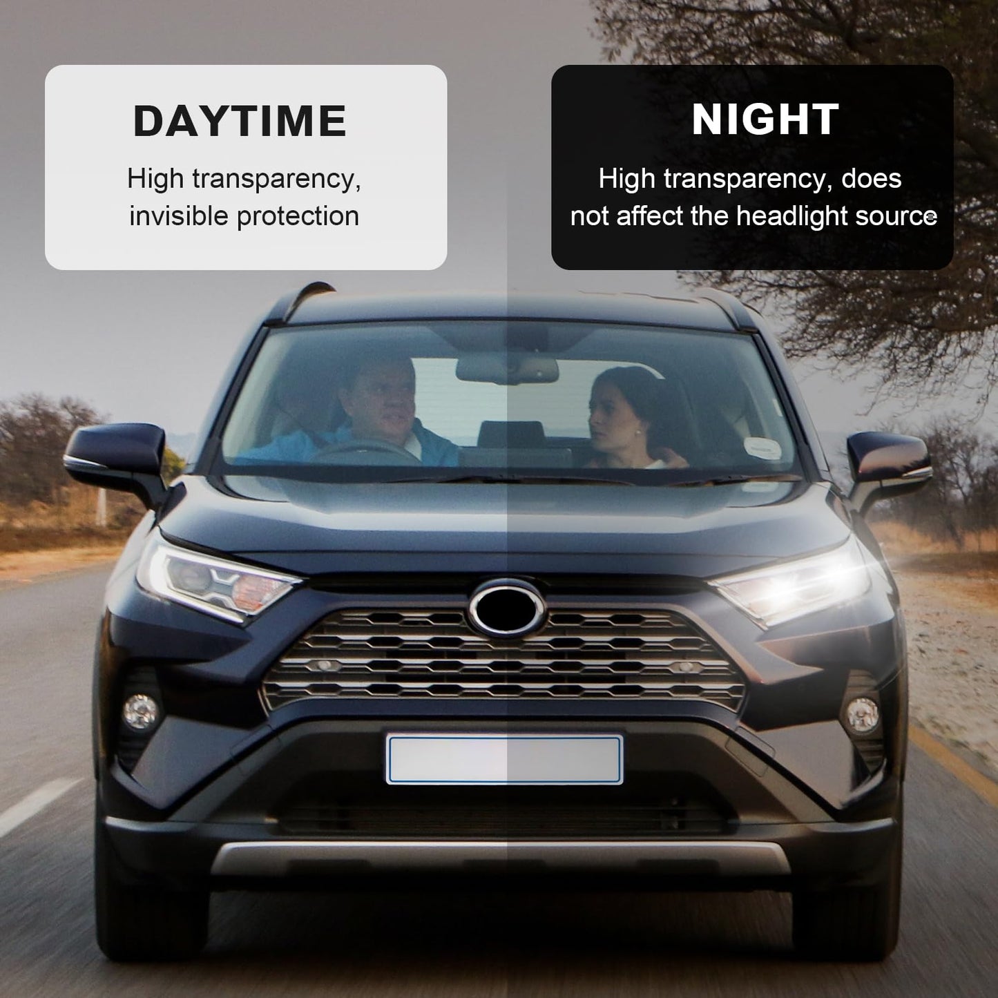 FDAIUN PPF Clear Car Pre-Cut Paint Protective Film for Toyota RAV4 Hybrid 2019-2024 8.5mil TPU Self Adhesive Rainproof Waterproof HD Scratch Exterior Accessories