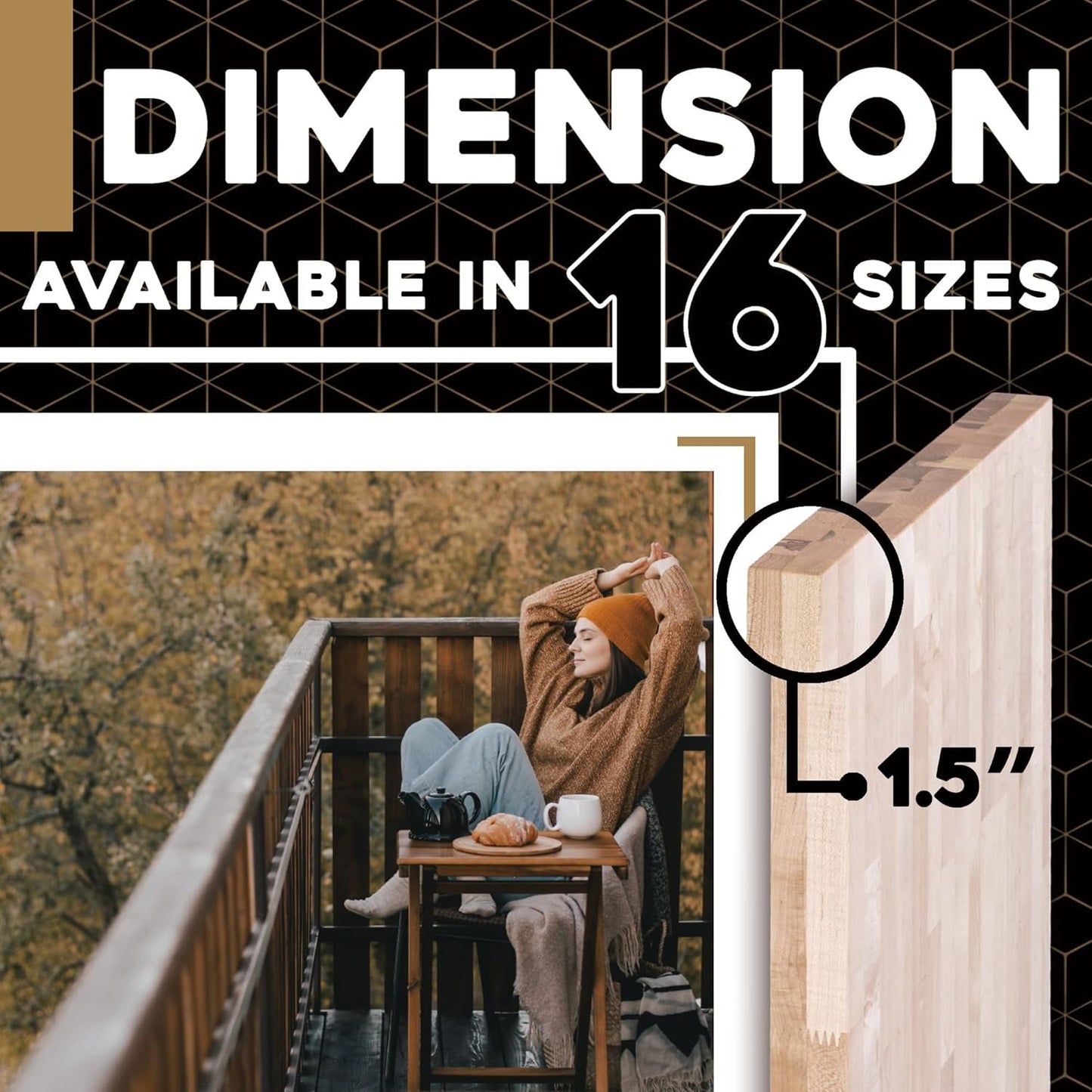 DuraSteel 24x30 Butcher Block Countertop - Maple Solid Wood Workbench for Kitchen, Restaurant, Cabinet, Desk Top, Wood Board, Large Counter Cutting Island Long, Bakery Worktable Dough - Table Top Only