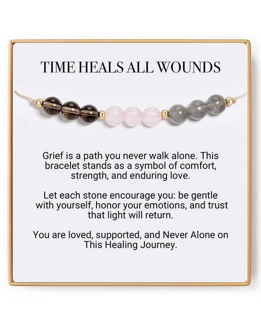 SFPJTL Time Heals All WoundsS Crystal Bracelet for Women – Inspirational Jewelry for Congratulations and New Jobs,Christmas Jewelry