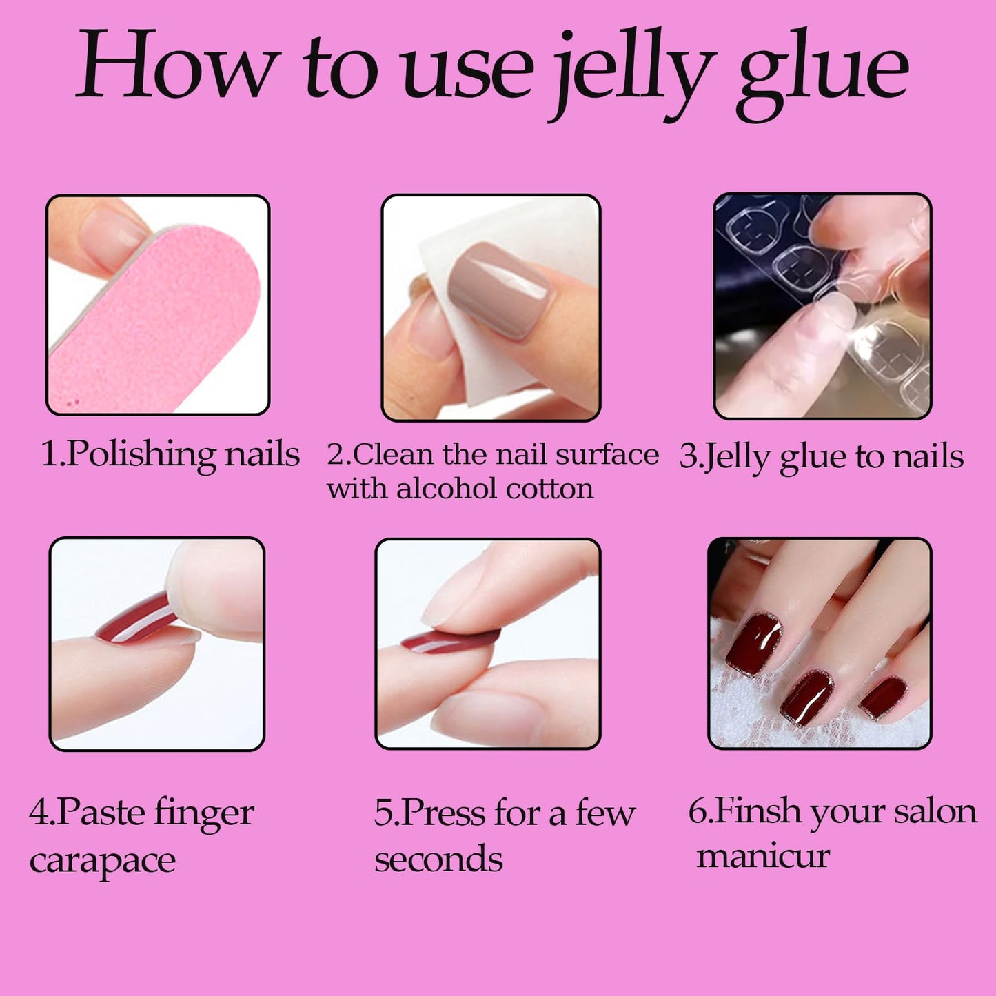 24Pcs Medium Almond Press on Nails Brown Acrylic False Nails With Butterfly Designs Fake Fingernails 3D Gold Curve Line Glossy Full Cover Artificial Fale Nails Kit Reusable Women Girls Manicure