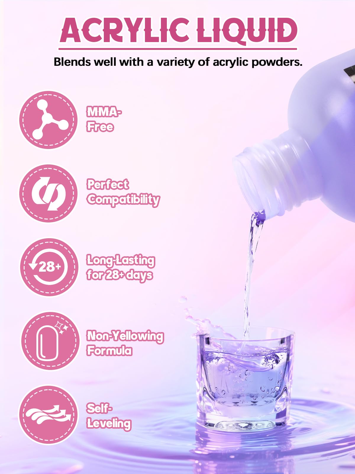 EBANKU Acrylic Nail Kit - 120g/4.23oz Acrylic Powder and 150ml Liquid Monomer Set With Brushes, Dappen Dish, Nail Primer Prep, 1 Set Drill Tools for Manicure, Nail Kit for Beginners