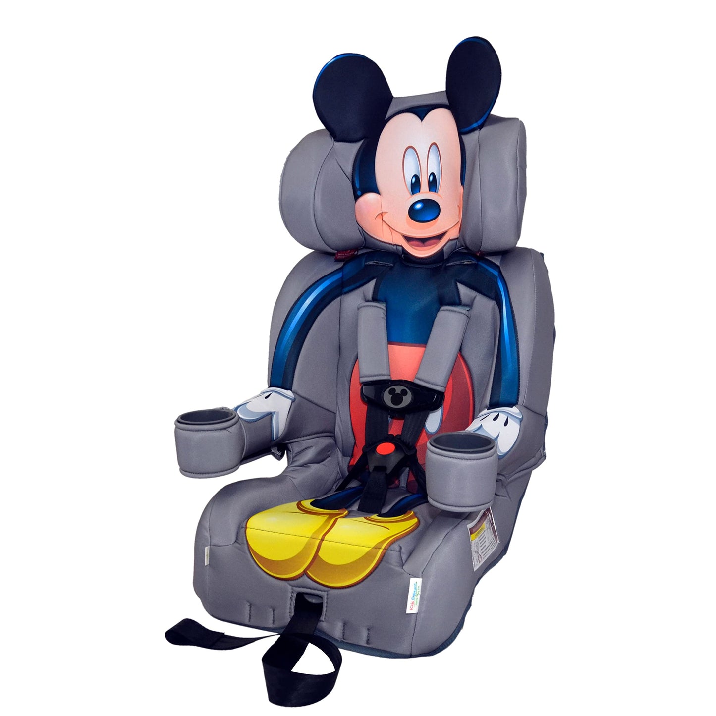 KidsEmbrace 2-in-1 Car Seat | Forward-Facing Harness (26.5–65 lbs) & Booster Mode (40–100 lbs) | Latch | Premium Fit with Multi-Position Headrest, Harness & Recline - Disney Mickey Mouse