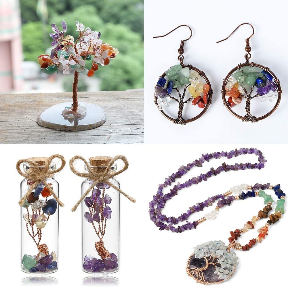 HAAMIIQII 5-8mm Natural African Turquoise Chips Beads Genuine Real Irregular Freeform Chip Loose Gemstone Beads Energy Healing Beads for Jewelry Making Strand 30 Inch
