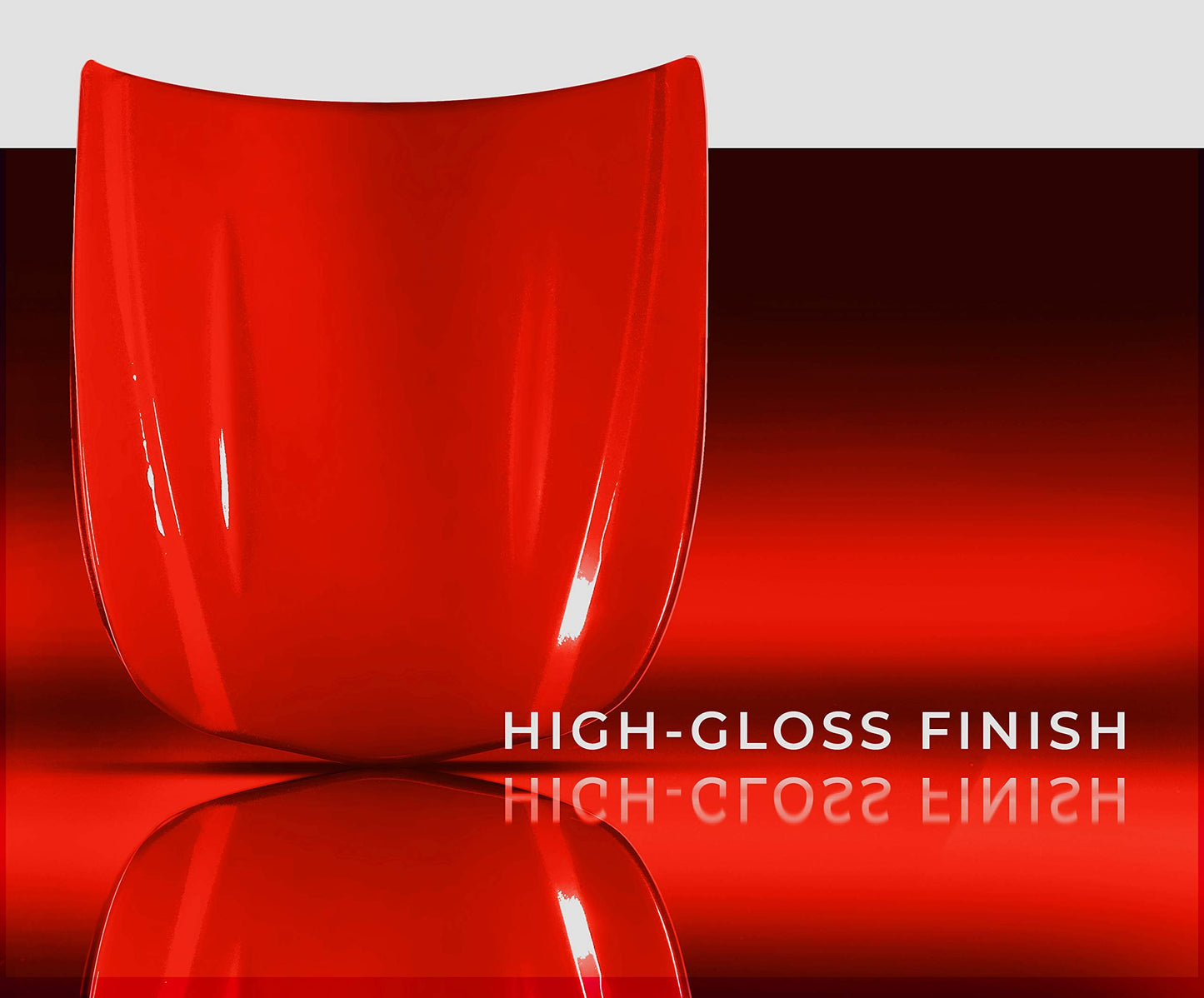 VViViD+ Ultra Gloss Racing Red Vinyl Car Wrap Premium Paint Replacement Film Roll with Nano Air Release Technology, Stretchable Protective Cap Liner, Self Adhesive (15ft x 5ft)