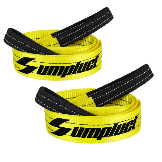3 Inch,8 Foot Tree Saver,Pull Strap,Tow Straps,Winch Ropes,30,000 Pound Capacity,Heavy Duty Rope Pulling,Wire,Lifting Sling,Rigging Cable for Vehicle,Emergency Kit Use 2 Pack