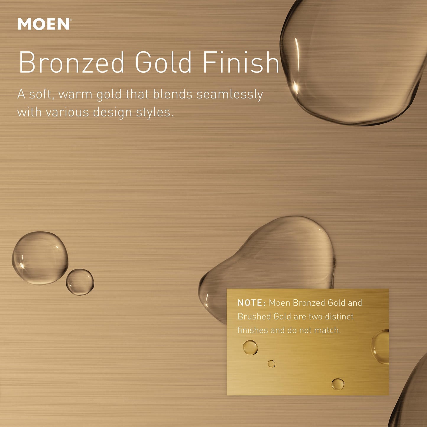 Moen Inara Bronzed Gold Spring Pulldown Kitchen Faucet with Pre-Rinse and Power Boost, Modern Kitchen Faucet, One-Handle Easy Installation, 87863BZG