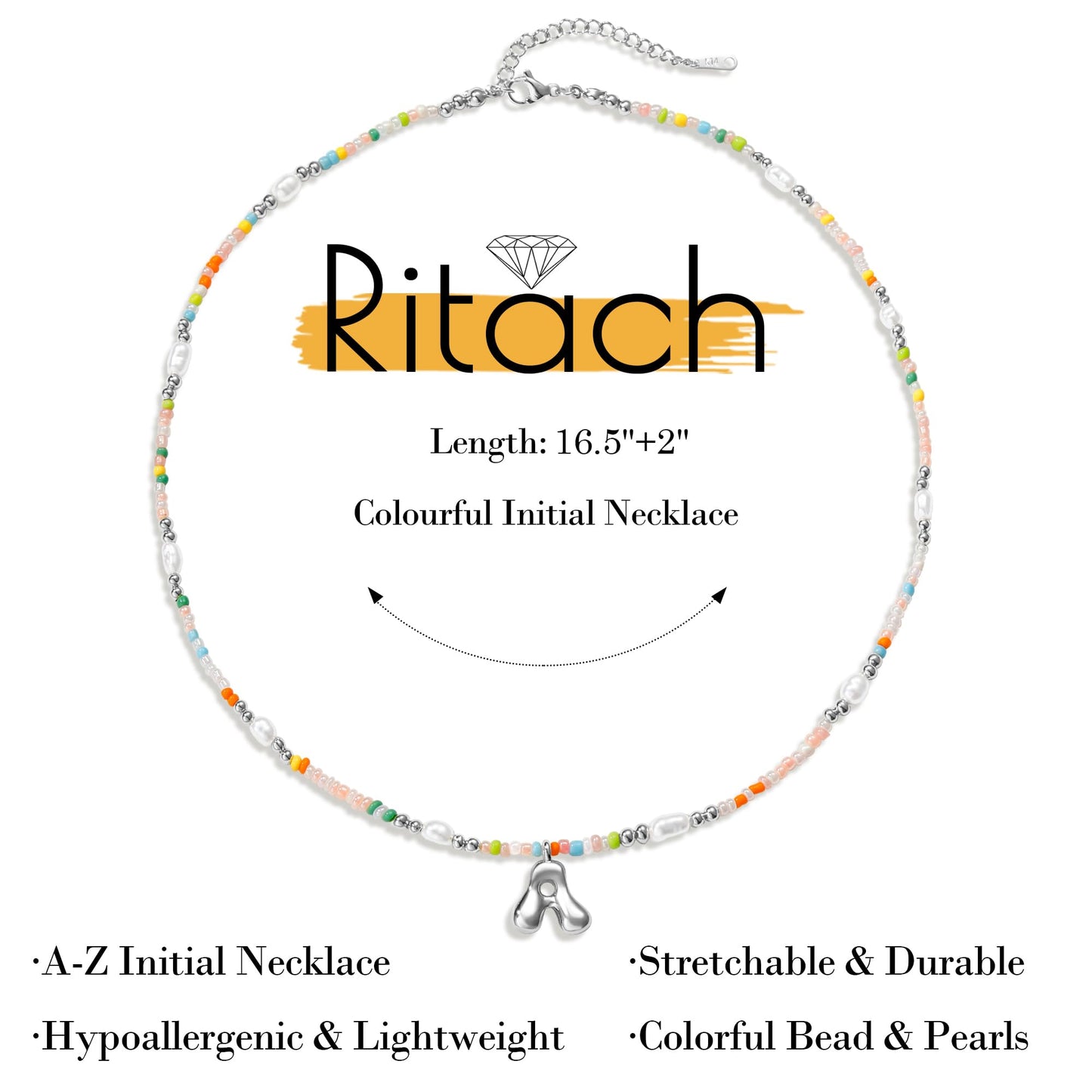 Ritach 7 8 9 10 Year Old Girl Gifts - Initial Necklace for Girls Jewelry Beaded Letter X Necklace Silver Initial Necklaces for Women Gifts for 7 8 9 10 11 Year Old Girl Birthday Gift