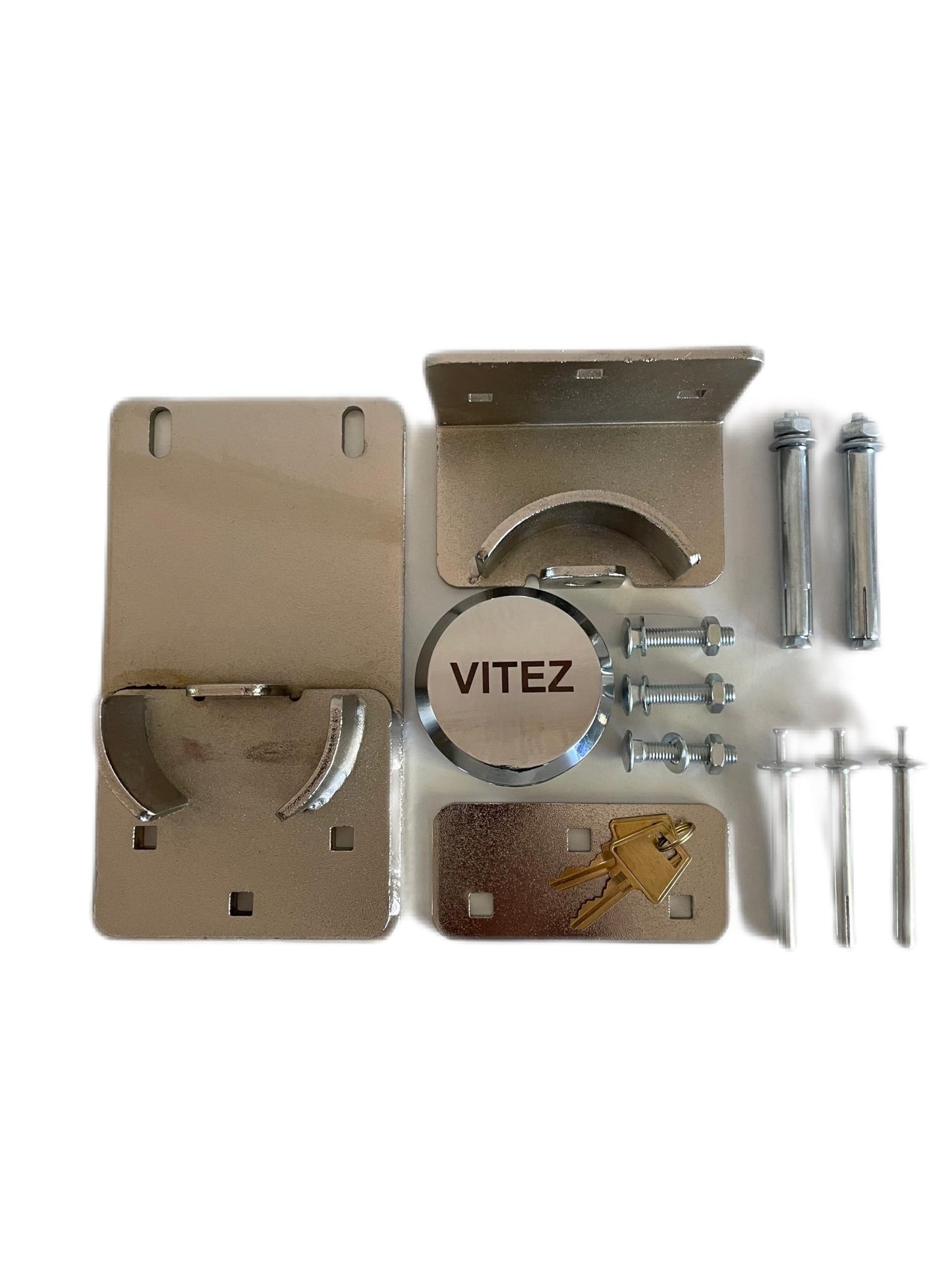 Roll-Up Door Lock – New Model - Outdoor High-Security Lock for Garages and Storage Units - Heavy- Duty Hasp & Padlock