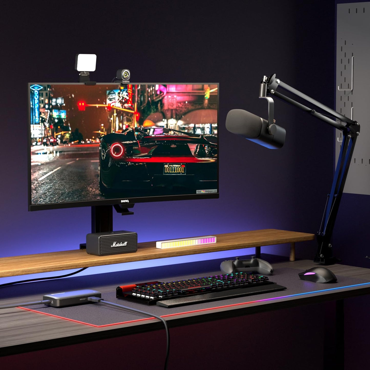 NearStream CCD10 4K HDMI Capture Card-1080P 60FPS Ultra-Low Latency, AM10X XLR/USB Dynamic Microphone, and V02AF 2K Webcam Bundle