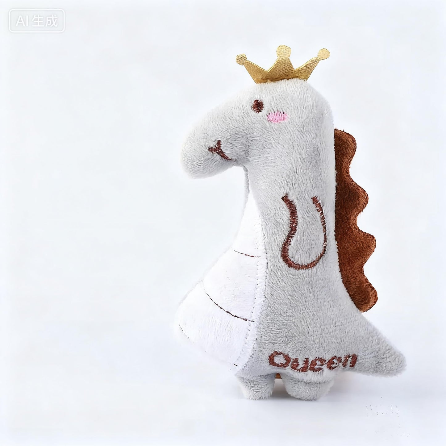 Cat Toy Interactive Toy Plush Kittens Kitty Dinosaur Shaped Toy, White Cat Chew Catnip Toy Indoor Dinosaur Toys for Cats （4.7 inch - 1pcs - GREY001