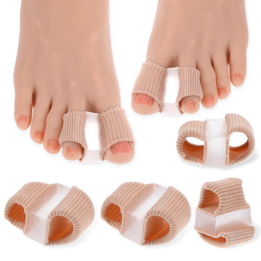 6pcs Toe Separators for Women 2 Sizes Toe Spacers Bunion Corrector with 2 Loops Bunion Corrector for Women Big Toes Overlapping Toes Relieve Foot Pain