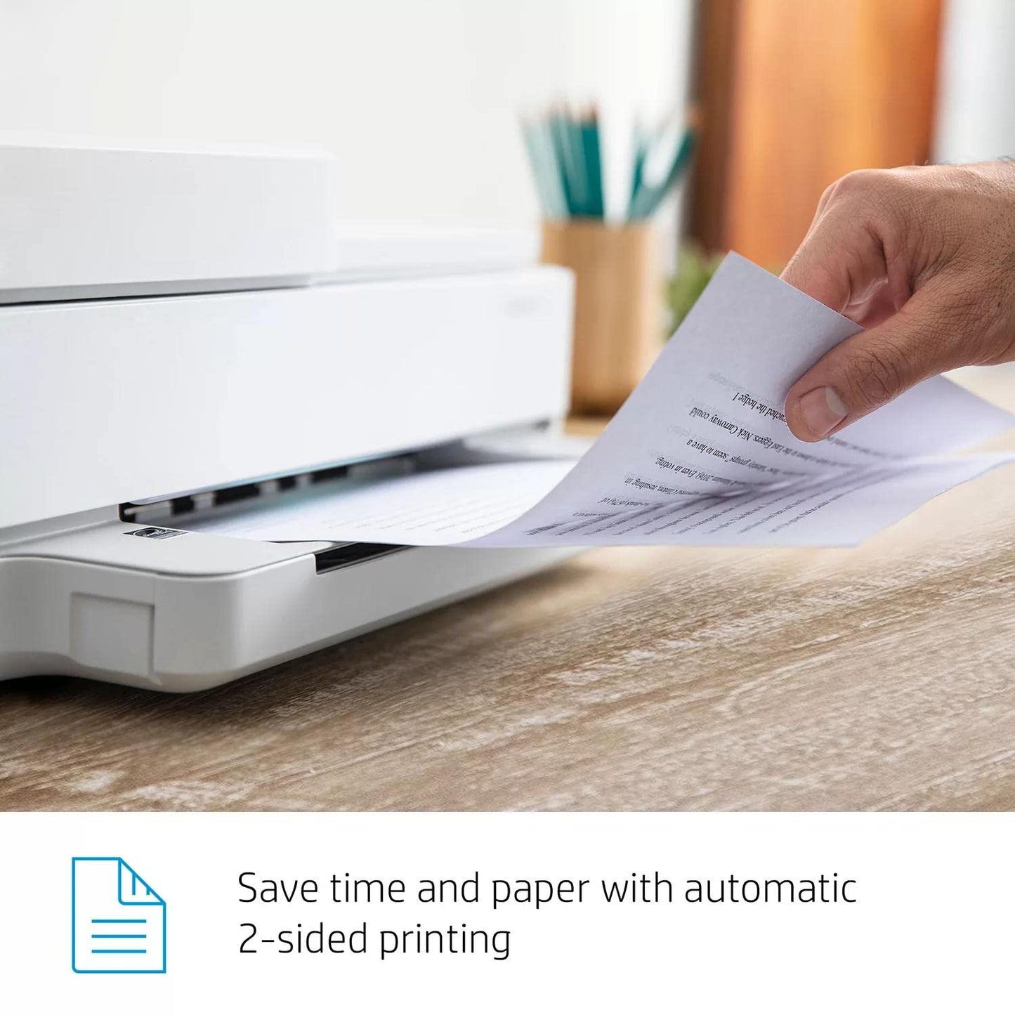 HP Envy 6458e All-in-One Wireless Color Inkjet Printer, Print Copy Scan - 10 ppm, 4800 x 1200 dpi, Auto 2-Sided Printing, 35-Sheet ADF, Dual-Band WiFi, Instant Ink Ready, White (Renewed)