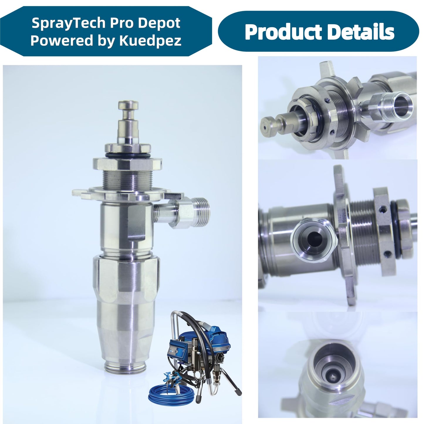 17C487 17C721 Airless Spray Pump Sprayer Accessories Compatible with Graco 210 PC ES 230 PC Pro 390 PC Pro 395 PC Pro 490 PC Pro 495 PC Pro 595 PC Pro Airlessp Paint Sprayers Replace 17C487 Pump