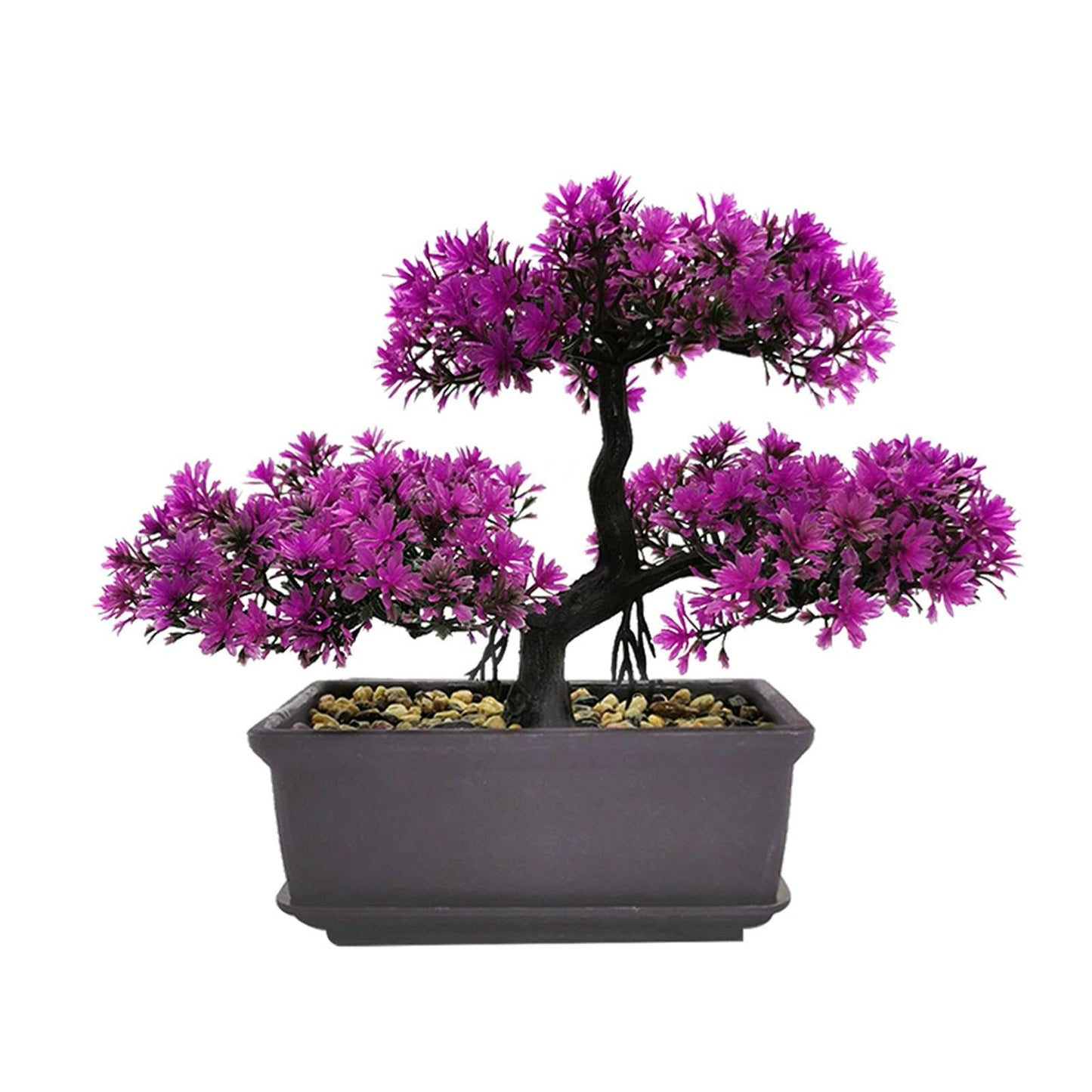 iayokocc Artificial Bonsai Tree, Juniper Faux Plants, Indoor Small Fake Plants Decor for Home Bedroom Office Desk Farmhouse Decor