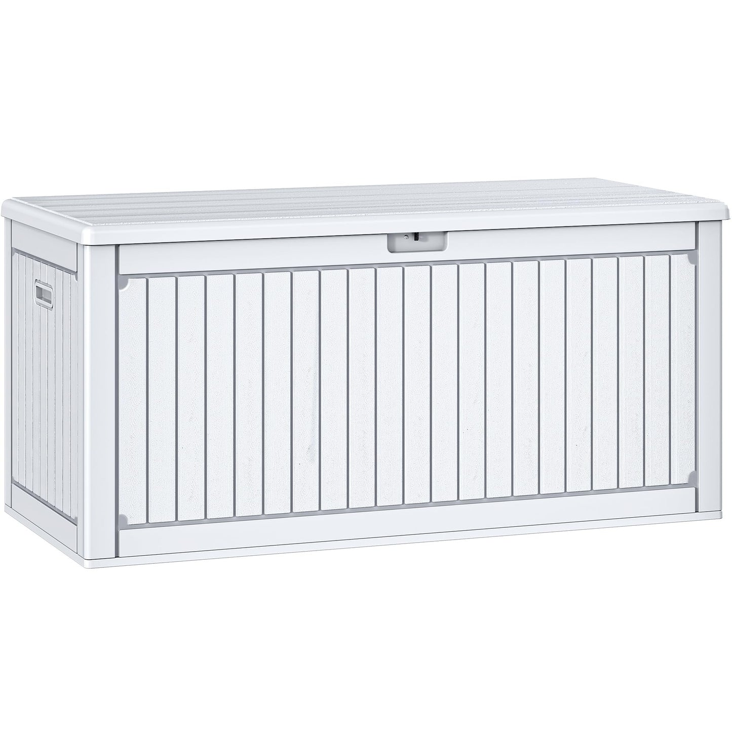 YITAHOME 260 Gallon Large Deck Box with Divider & Side Handles, Outdoor Double-Wall Storage for Patio Furniture Cushions, Garden Pool Accessories, Waterproof & Lockable