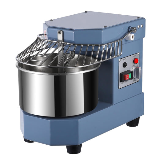 Commercial Dough Mixer 10.5Qt, 650W Dual Rotating Dough Kneading Machine with Stainless Steel Bowl, Security Shield & Timer, Heavy-Duty Commercial Stand Mixer for Bakeries Pizzeria