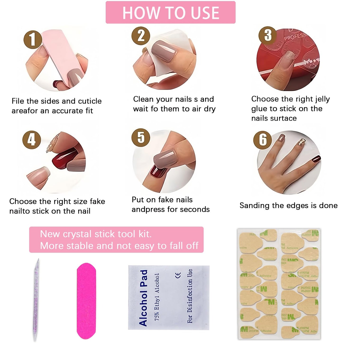 French Tip Leopard Print Press on nails Medium Square with Gradient Design Leopard Print Artificial Fake Nails Full Cover for Women Manicure 24 Pcs