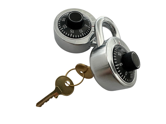 DuoTyga Combination Padlock with Key, 2 Pack 2 Keyed Alike Matching Key, Combination Locker Lock for Toolbox, School and Gym Locker, Employee and Case, Black